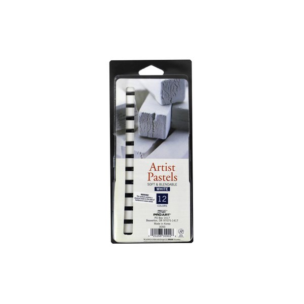 PRO ART Artist Pastel Set, 12 White