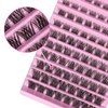 False Eyelashes Natural Look Synthetic Fibers Extension Lengthening DIY D Curl Eyelashes Reusable Cluster Lashes eyelash strings 8/10/12/14/16mm by PANLOPU (Z008-8/10/12/14/16mm)