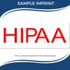Red Ink Self-Inking Hipaa Stamp, Ideal for Practice Managers - Efficient Insurance Stamp, Durable and Easy to Use, 1/2 x 1-1/2 Size - Ideal for Medical Office Use, HIPAA Compliant, Red Ink