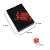Poker Playing Cards Dice Sets Poker Table Cards PVC Waterproof Stacking Cup Dice Grade AAA Precision 19mm Serialized Casino Craps Dice with Razor Edges and Corners for Classic Magic Tricks Deck (Red)