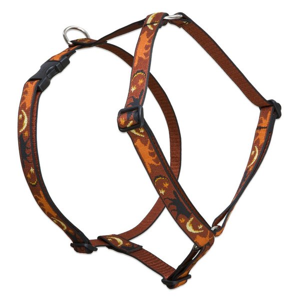 LupinePet Originals 1" Shadow Hunter 20-32" Adjustable Roman Dog Harness for Medium Dogs