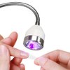 YIZHUO Touch UV Light for Nails Gel UV Led Nail Lamp Led Nail Light for Gel Nails UV Led Nail Lamp Gel X Lamp Portable Rechargeable GooseNeck Nail Dryer Nail Lights for Semi Cured Gel Nail Strips
