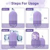 Aquuaera Ice Face Roller, Ice Cube Roller for Face，Facial Beauty Ice Roller Skin Care Tools,De-Puff Eye Bags, Reduce Migraine Pain（Purple）