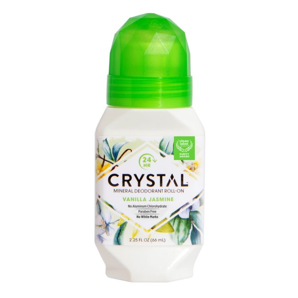 Crystal Mineral Deodorant Roll-On, Vanilla Jasmine, 2.25 fl oz