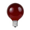 Novelty Lights 25 Pack G40 Red Outdoor Globe Bulbs, Light Bulbs Glass Incandescent Bulbs with 3000 Hour Lifespan, Globe String Lights Replacement Bulbs