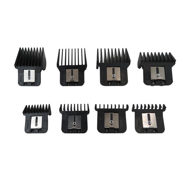 Vicue 8Pcs Replacement Trimmer Guards with Metal Spring Clip for BaBylissPRO Barberology FX787G, FX787BN, FX787RG Trimmer - Cutting Lengths (1/32" 1/8" 1/4" 3/8" 5/8" 7/8" 1" 11/4")