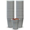 Hanna K. Signature 600 Disposable Plastic Party Cups, 18-Ounce, Silver