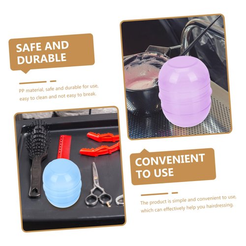 Beatifufu 2pcs Hairdressing Shaker Hair Coloring Bowl Mixture Hair Coloring Mix Cup Salon Tint Hair Styling Tools Hair Color Treatments Hair Tint Bowl Pp Modeling Mask
