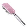 Fashion Pink Crystal Paddle Brush,Exclusive Blingbling Hair Brush,Massage Air Cushion Rhinestone Hair Comb For Women