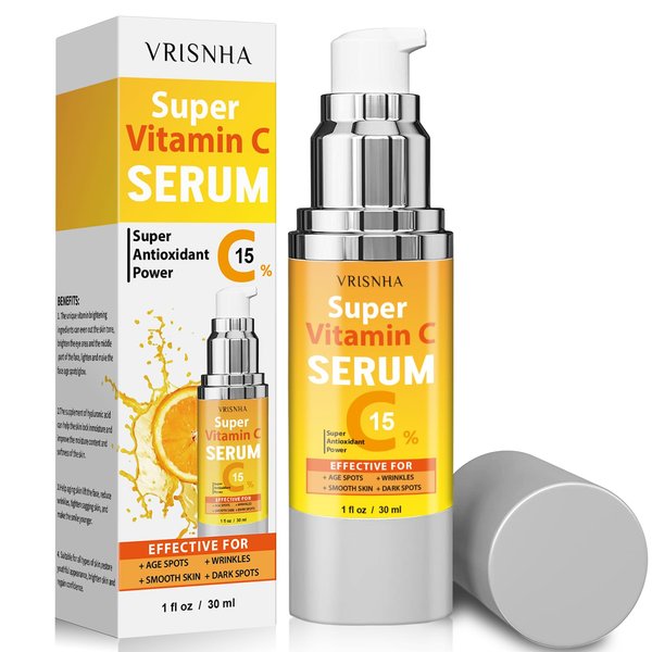 Super Vitamin C Serum for Women Over 70: Advanced Anti-Aging Formula - Vitamin C, Niacinamide, Collagen, Hyaluronic Acid - Face Lift Serum for Wrinkles, Dark Spots