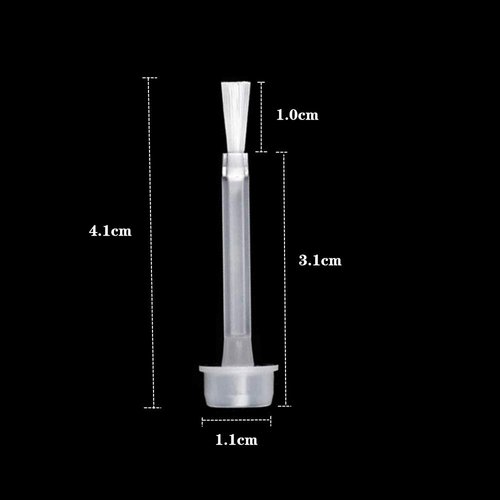 Minelife 30 Pieces Dip Replacement Brush, Nail Polish Replacement Brush Dipping Powder Liquid Replacement Brush for Dipping Powder Base Coat, Top Coat & Activator Brushes