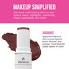 Vibriance Makeup Simplified Radiance Stick | USA Made, All in 1 Makeup Blush Cream, Lipstick & Contour Cream - Cheek Tint Cream Blush Stick for Mature Skin, Universal Make Up Blush for All Skin Tones