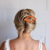 KAXI | Laydown 2.0 Hair Clip Claw | Perfect for Thick & Thin Hair | Strong Clip Teeth & 7 Colors to Choose (Burnt Orange)