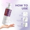 Karseell maca power Purple Shampoo Professional Neutralizes Brass & Yellow Tones For Blonde Silver Gray Highlighted Hair 16.90 oz 500ml
