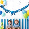 WERNNSAI Birthday Party Banner - Dinosaur Happy Birthday Banner for Kids Party Decoration Dinosaur Theme Birthday Supplies for Boys Birthday Party Decor Hanging Kids Birthday Decorations Pre-Strung