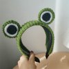 ZHOUMEIWENSP Frog Big Eyes Headband for Women Girls SPA Skin Care Facial Hair Band Makeup Washing Hair Accessories (Green)