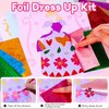 4-in-1 Dress Up Game Set Princess Fantasy Makeup, Pretty Pretty Princess Game, Girls Toy Kit with Diamond Painting & Princess Dress Up Set, DIY Paper Makeup Arts and Crafts for Kids 4-6