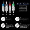 Tattoo Cartridge Needles, CINRA 40Pcs Tattoo Needles Mixed Needle Cartridge 1003RL 1005RL 1007RL 1207RS 1209RS 1207RM 1207M1 1209M1 Round Liner Shader Magnum Cartridge Needles for Tattoo Supplies