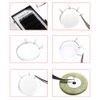 8 Pcs Easy Fan Volume Lash Pad Silicone Round Blossoming Lashes Pallet Eyelash Holder for Eyelash Extension Supplies (Clear)