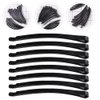 COHEALI 50pcs Simple Black Metal Painting Bobby Pin Classic Diy Hairpins Hair Accessory For Women