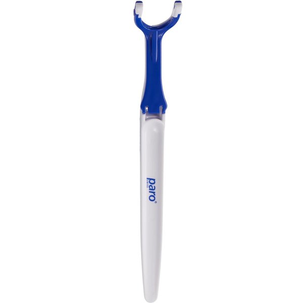 Paro Dental Floss Holder, The Perfect Grip Reusable Flosser Handle for Oral Cleaning, Refillable and Easy to Clean, Works Best with Riser Floss