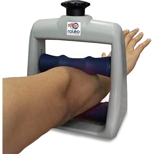Hand Massager for Arthritis, Deep Tissue Massager for Carpal Tunnel Relief - Forearm Massager for Hand Therapy with Trigger Point Foam Roller - Finger Massager and Wrist Roller - Arm Massager by Roleo