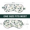 OLESILK 100% Natural Mulberry Silk Sleep Eye Mask Block Out Light, Fashion Printed Eye Mask Blindfold for Women Men Full Night Sleeping, Chic Eye Cover Eyeshade, Pattern 2