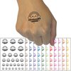 Excellent Work Rainbow Teacher Student Temporary Tattoo Water Resistant Fake Body Art Set Collection - Light Pink (One Sheet)