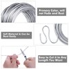 Aluminum Wire, Anezus 9 Gauge 12 Gauge 18 Gauge Bendable Metal Wire Armature Aluminum Craft Wire for Wreath Making Beading Floral (Silver, 3 mm Thickness)