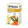 Tipson Organic Turmeric Herbal Infusions - Turmeric & Chamomile - Caffeine Free, Non GMO, Gluten Free - 25 Premium Tea Bags (Pack of 1)