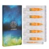 Tattoo Cartridge Needles, ATOMUS 10pcs 3RS 5RS 7RS 9RS Round Shader Disposable Tattoo Needle for Pen Rotary Machine Tattoo Supplies (Yellow 7RS 10pcs)