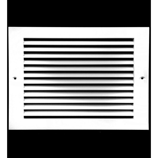 12" X 10" Aluminum Return Grille - Easy Air Flow - Linear Bar Grilles [Outer Dimensions: 13.5"w X 11.5"h]