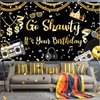 80s 90s Hip Hop Birthday Party Decorations Glitter Rap Theme Birthday Banner Go Shawty It's Your Birthday Sign Backdrop Funny Gold Chain Birthday Photo Booth for Women Men Birthday Party Supplies