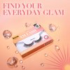 CATTITUDE 5D AM/PM False Eyelashes - Soft Glam Volume Style, Soft Faux Mink & Ultra Lightweight, Invisible Clear Band, Easy to Apply, Reusable, Natural Everyday Look, Cruelty Free
