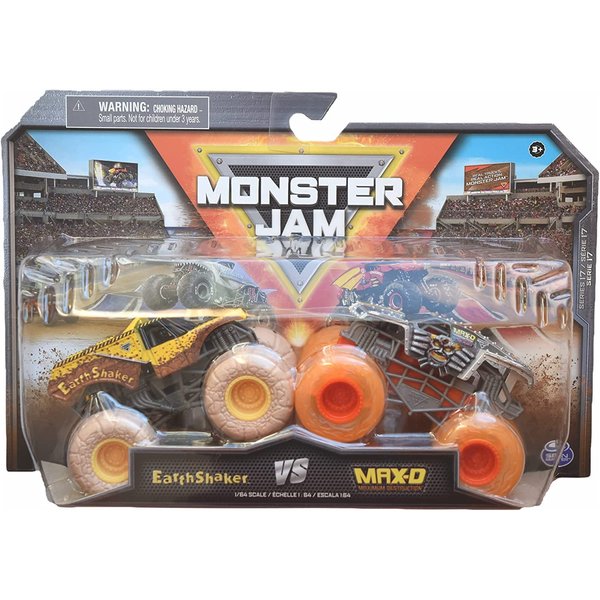 MonsterJam Earth Shaker VS MAX D - Double Pack