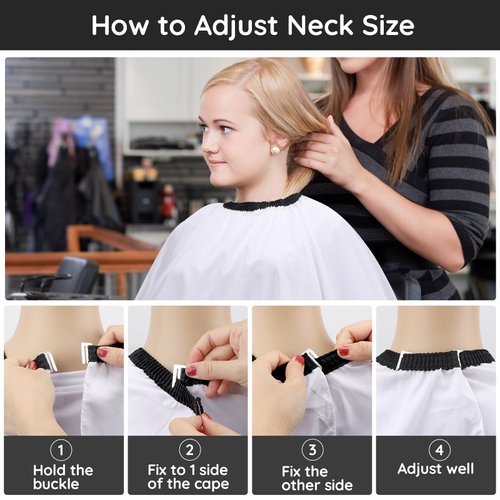 Segbeauty Barber Capes Professional Kits, 55" x 63" Hair Cutting Cape with Adjustable Neck, Salon Cape for Hair Cutting with Neck Straps Neck Duster Brush, Hair Cutting Cape for Hairdressing Styling