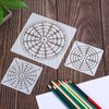 Patikil 16 Segment Mandala Stencil - Reusable Mandala Template Painting Tool for Drawing on Wood, Fabric, Glass, Wall