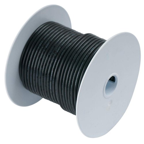 Ancor 100010 Tinned Copper Wire, 18 AWG (0.8mm2), Black - 100ft