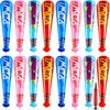 WILLBOND 18 Pcs Pow Inflatable Baseball Bat 20'' Inflatable Toy Bat Toys Baseball Party Favors for Goodie Bag Favors Carnival Prizes Games Birthday Party Supplies, 4 Colors