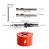 Hordion 60mm/2 3/8" Hole Saw Bi-Metal Saw Drilling Tool with Twist Drill Bit & L Hex Wrench for Cornhole Boards Wood Plasterboard Plywood Plastic