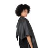 Betty Dain Whisper Styling Cape, Lightweight Fabric, Water Resistant Nylon, Snap Closure, Easy Care, Wrinkle Free, Black, 45 inches wide x 55 inches long