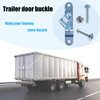 Cargo Trailer Door hasp Bar Lock Handle Keeper Padlock Race Enclosed car Hauler 5/16" Thread Torx Truss Dome Head Nut w/ 5/16" x 2" Carriage Bolts