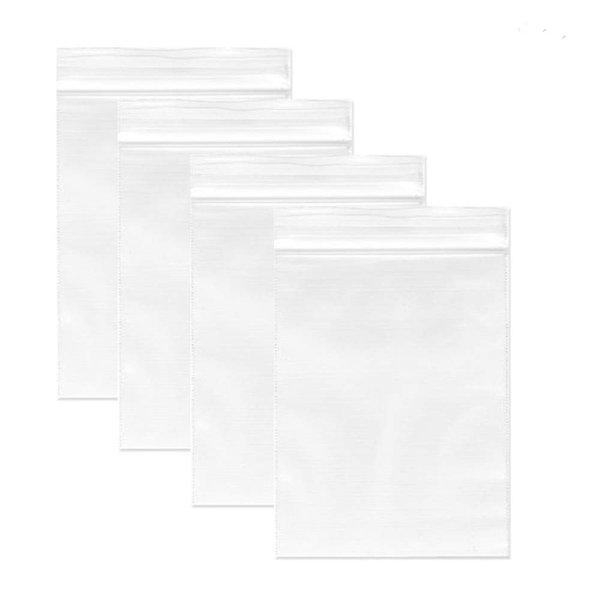 P-SOTER 200Pcs 3 x 4-inch Clear Reclosable Bags and Poly Storage Bags, 2Mil Plastic Bags for Jewelry Beads Pill Cards