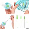 Baby Bottle Cleaning Kit - Set of 9 Cleaning Brushes for Cleaning Baby Milk/Water Bottles, Nipples, Caps, Straws, Tubes, etc. - Makes Your Bottle Sterilising Routine Easier - Safe Food Grade