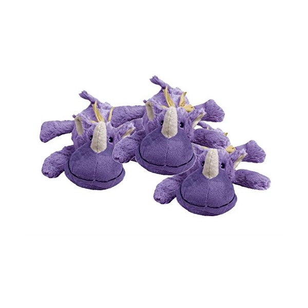 KONG Cozie Plush Toy - Rosie The Rhino Medium - Rosie The Rhino - Pack of 3