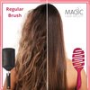 Magic Hair Brush Best Hair Detangler with Storage Wallet Soft Bristles Flexible Vented Head Glide Easily Through Tangles and Knots (Pink Classic - EXP 248)