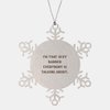 Inappropriate Barber Snowflake Ornament, I'm That, Gifts for Friends, Present from Colleagues, Christmas Ornament for Barber, Barber Gift Ideas, Barber, Barber Birthday Gift, Barber