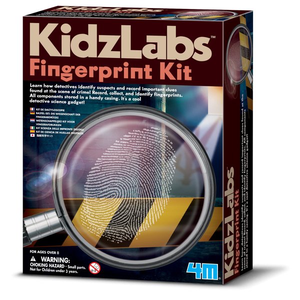 4M Toysmith, Kidzlabs Finger Print Kit, Dectective Science Kit , For Boys & Girls Ages 8+
