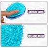 VOCOSTE Hair Brush, Travel Portable Hair Brush, Detangling Hair Brush, Mini Egg Shape Massage Hair Brush for Women, Blue