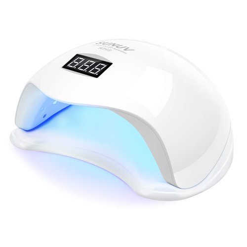 SUNUV SUN5 UV Light for Nails, UV Light Nail Lamp with Timer Settings, User Friendly UV Lamp Light for Nails, Smart LED UV Nail Light, LED UV Lamp for Gel Nails, Compatible with All Gel Types
